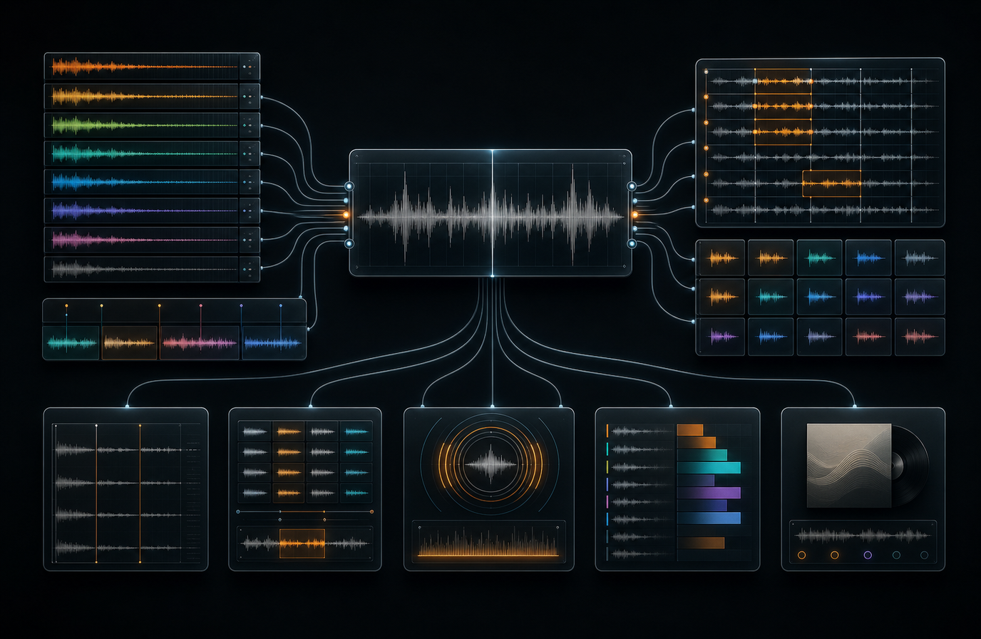 PodDJ workflow in the ProduceHits suite